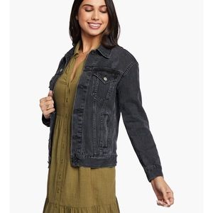 Able Merly Denim Jacket Washed Black NWT